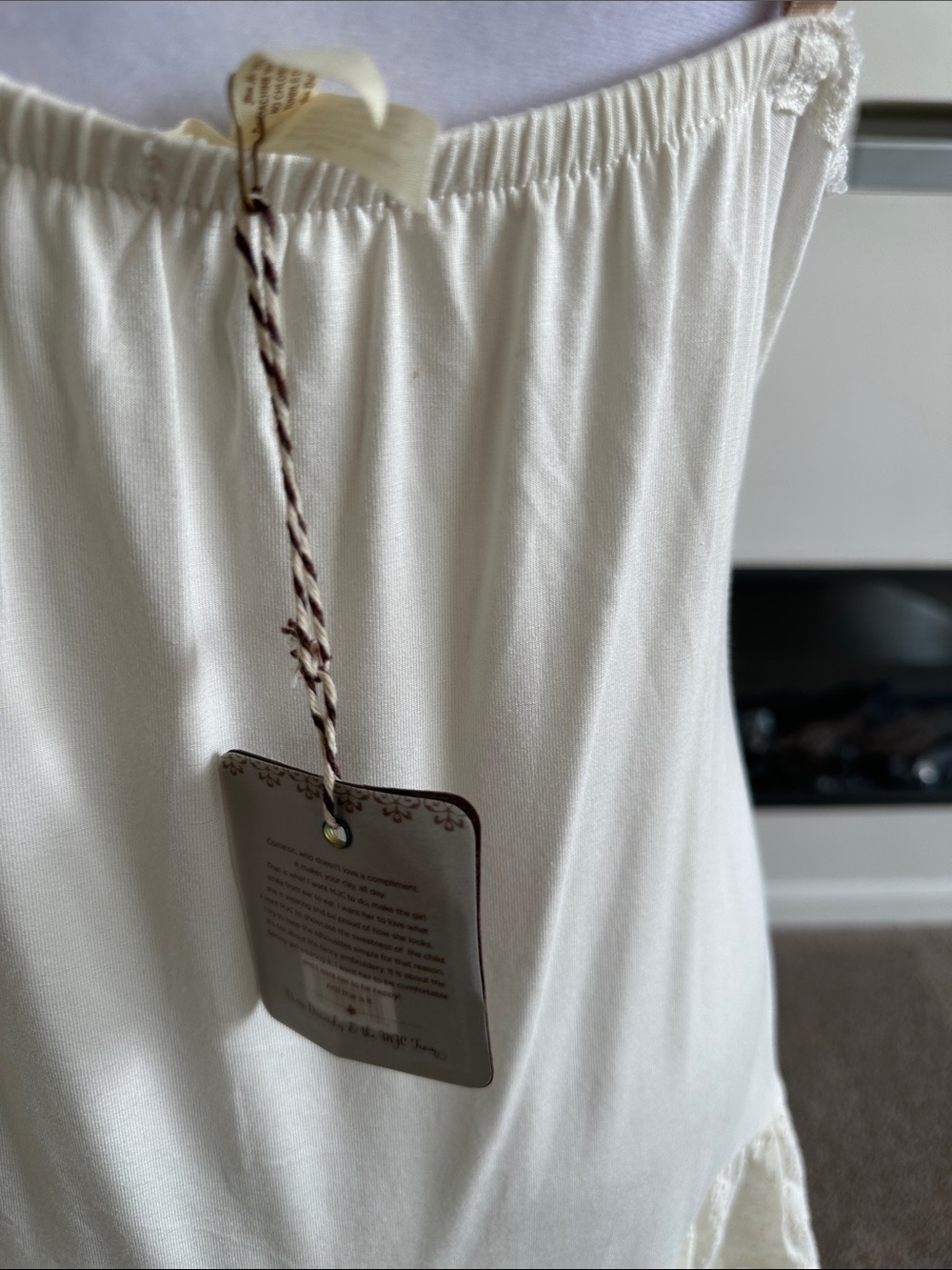 Matilda Jane Cream Lace-Trim Slip Dress - Picture 4 of 10
